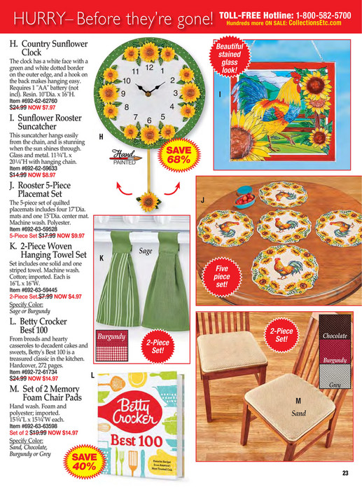 Collections Etc. Clearance Catalog Page 2223