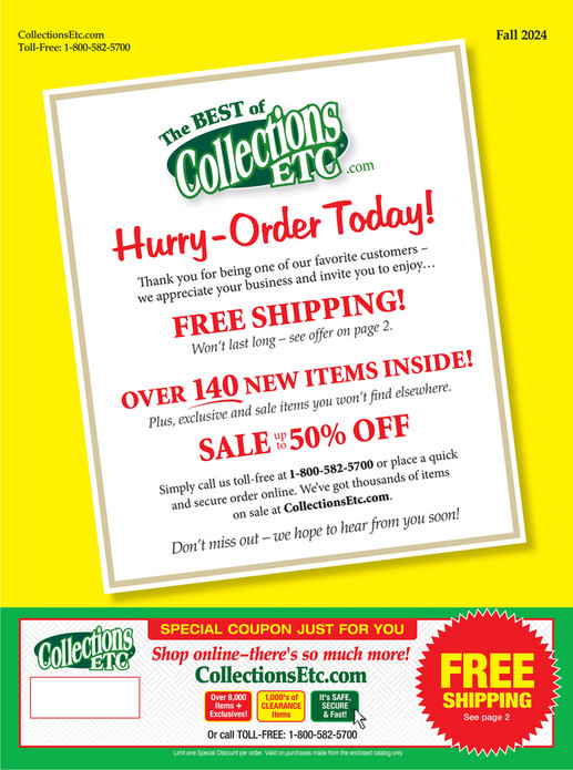 Collections Etc. Clearance Catalog Page 1