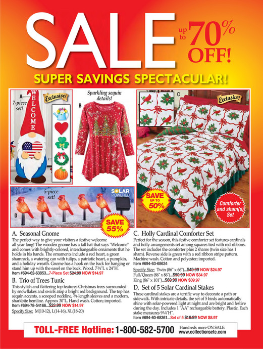 Collections Etc. Clearance Catalog Page 1