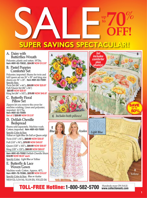 Collections Etc. Clearance Catalog Page 1